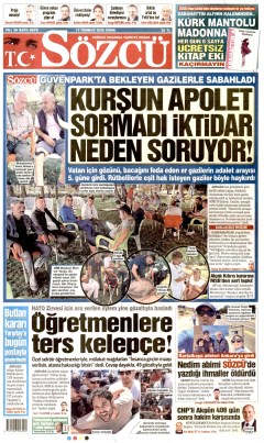 Sözcü Gazetesi Manşetleri