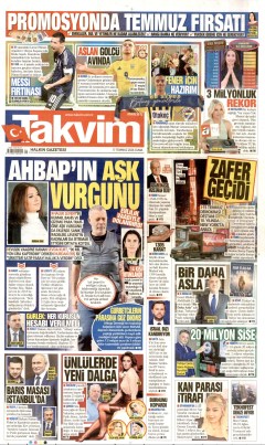 Takvim Gazetesi Manşetleri