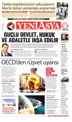 Yeni Asya Gazetesi Manşetleri