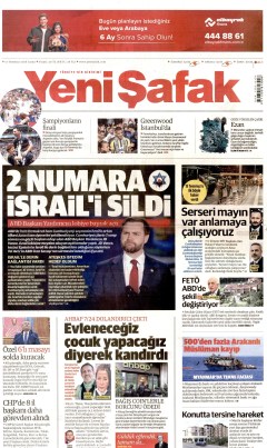 Yeni Şafak Gazetesi Manşetleri