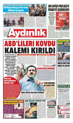 Aydınlık Gazetesi Gazetesi Manşetleri