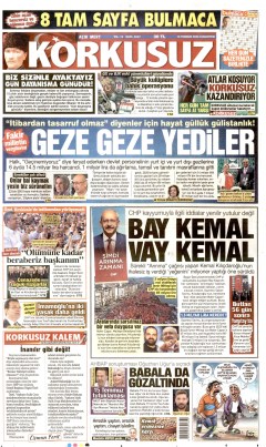 Korkusuz Gazetesi Manşetleri