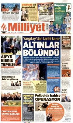 Milliyet Gazetesi Manşetleri
