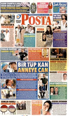 Posta Gazetesi Manşetleri