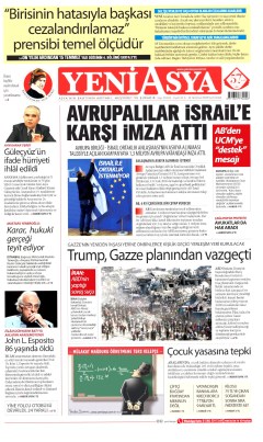 Yeni Asya Gazetesi Manşetleri