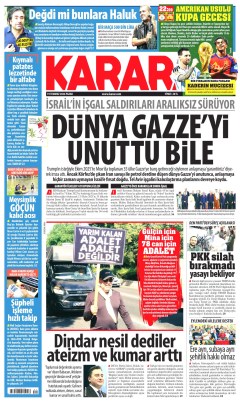Karar Gazetesi Manşetleri