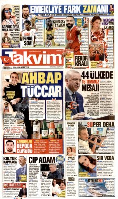 Takvim Gazetesi Manşetleri