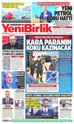 YeniBirlik Gazetesi Manşetleri