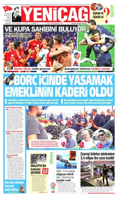 Yeniçağ Gazetesi Manşetleri