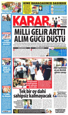 Karar Gazetesi Manşetleri