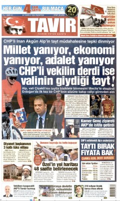 Tavır Gazetesi Gazetesi Manşetleri