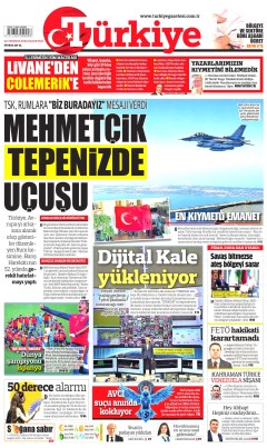 Türkiye Gazetesi Gazetesi Manşetleri