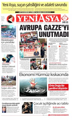 Yeni Asya Gazetesi Manşetleri