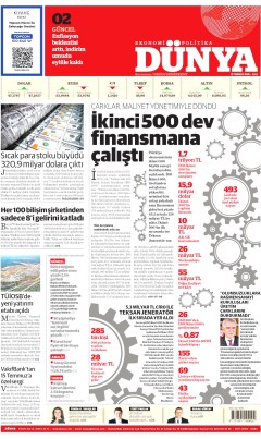 Dünya Gazetesi Manşetleri