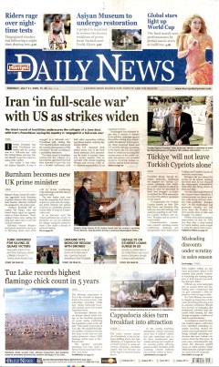 Hürriyet Daily News Gazetesi Manşetleri