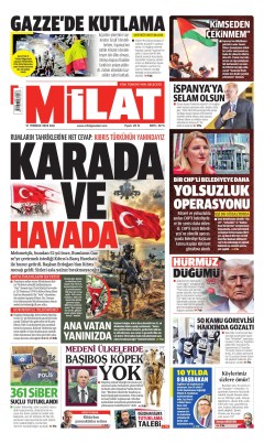 Milat Gazetesi Manşetleri