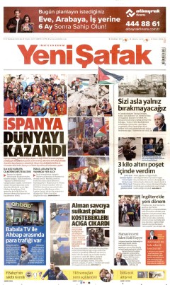 Yeni Şafak Gazetesi Manşetleri