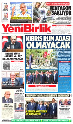 YeniBirlik Gazetesi Manşetleri