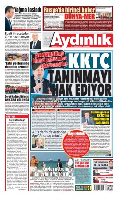 Aydınlık Gazetesi Gazetesi Manşetleri