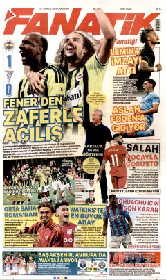 Fanatik Gazetesi Manşetleri