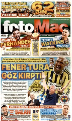 Fotomaç Gazetesi Manşetleri