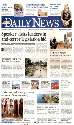 Hürriyet Daily News Gazetesi Manşetleri