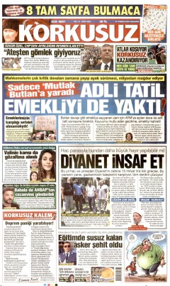 Korkusuz Gazetesi Manşetleri