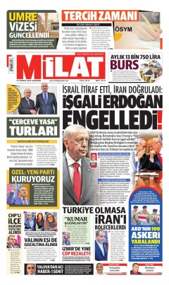 Milat Gazetesi Manşetleri