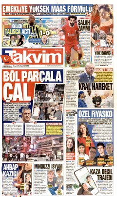 Takvim Gazetesi Manşetleri
