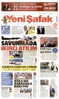 Yeni Şafak Gazetesi Manşetleri
