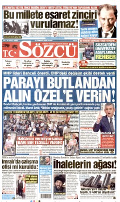 Sözcü Gazetesi Manşetleri