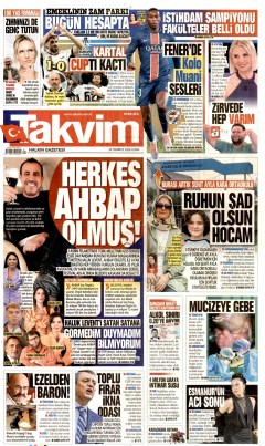 Takvim Gazetesi Manşetleri