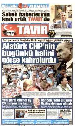 Tavır Gazetesi Gazetesi Manşetleri