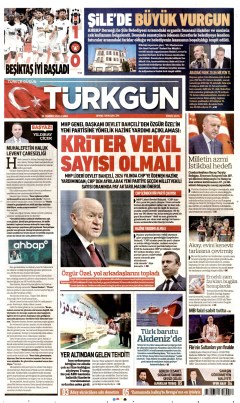 Türkgün Gazetesi Manşetleri