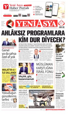 Yeni Asya Gazetesi Manşetleri