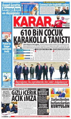 Karar Gazetesi Manşetleri