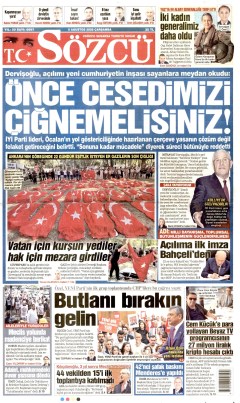 Sözcü Gazetesi Manşetleri