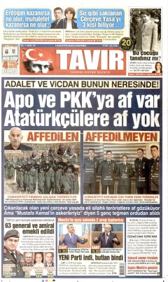 Tavır Gazetesi Gazetesi Manşetleri