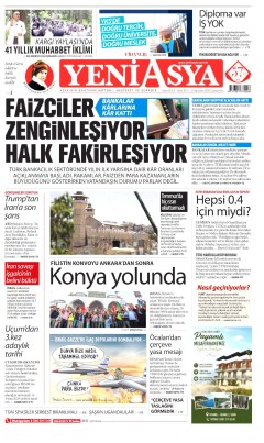 Yeni Asya Gazetesi Manşetleri