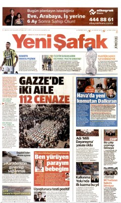 Yeni Şafak Gazetesi Manşetleri