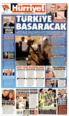 Hürriyet Gazetesi Manşetleri