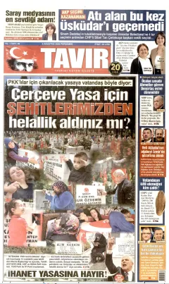 Tavır Gazetesi Gazetesi Manşetleri