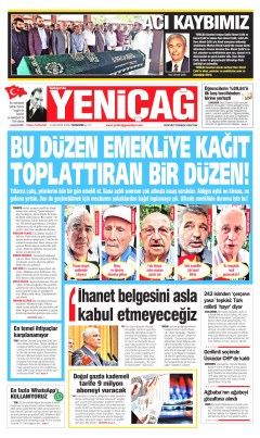 Yeniçağ Gazetesi Manşetleri