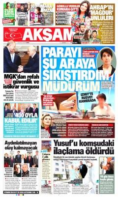 Akşam Gazetesi Manşetleri