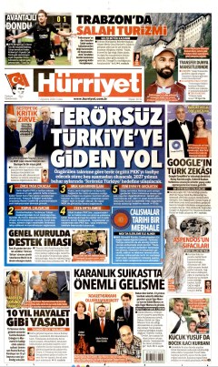 Hürriyet Gazetesi Manşetleri