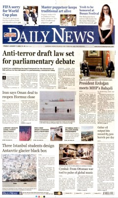 Hürriyet Daily News Gazetesi Manşetleri