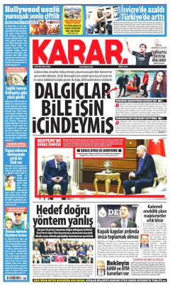 Karar Gazetesi Manşetleri