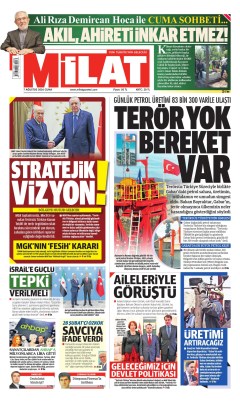 Milat Gazetesi Manşetleri