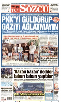 Sözcü Gazetesi Manşetleri