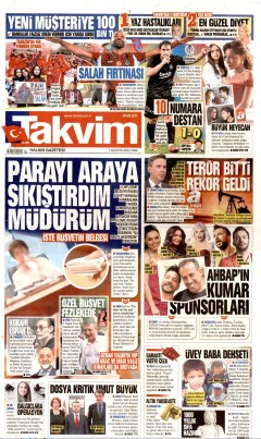Takvim Gazetesi Manşetleri